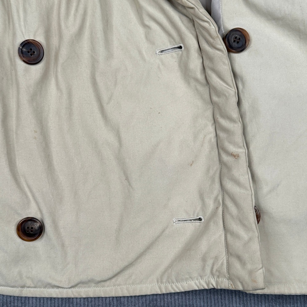Issey Miyake Vintage Double Breasted Shawl Collar Padded Jacket Tan Beige RARE - Picture 8 of 15